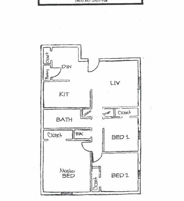 Three Bedroom Floor Plan - 2